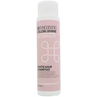 Intercosmo Colour Shine White Hair Shampoo 300ml, pink bottle with white cap and minimalist design.