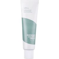 White tube of Isntree Mugwort Calming Cream with green label, 50 ml size.