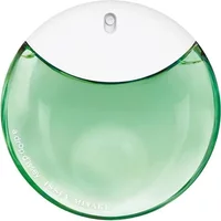 Round green glass bottle with white cap, "A Drop d'Issey Essentielle" text, 50ml Eau De Parfum by Issey Miyake.
