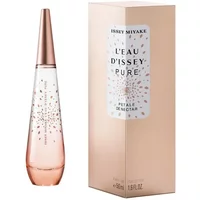 Issey Miyake L'Eau D'Issey Pure Petale De Nectar 50ml, pink teardrop bottle with rose gold cap, matching box.