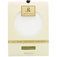Janet Reger scented ceramic disk in cream packaging with fragrance oil 10ml, featuring elegant gold branding.