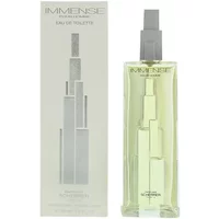 Jean-Louis Scherrer Immense Pour Homme Eau De Toilette 50ml, tall clear bottle with silver geometric cap and box.