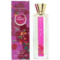 Jean-Louis Scherrer Pop Delights 03 Eau De Toilette 50ml, pink floral box, clear bottle with gold cap.