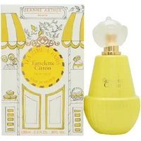Jeanne Arthes Tea Time A Paris Tartelette Citron Eau De Parfum, yellow bottle with whimsical bakery-themed box, 100ml.