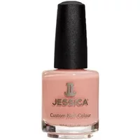 Jessica Custom Colour nail polish, Petal Power, 7.4ml, pale pink shade with black cap and silver logo.
