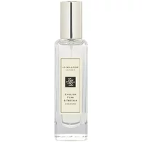 Clear glass bottle with silver cap, labeled "Jo Malone London English Pear & Freesia Cologne 30ml" in black text.