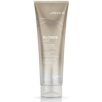 Joico Blonde Life Brightening Conditioner 250ml in a sleek, metallic gold tube with white text and logo.