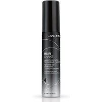 Black and silver Joico Hair Shake texturizing finisher bottle, 150ml, with sleek design and bold white text.