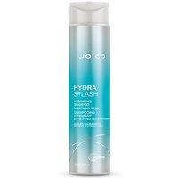 Joico HydraSplash Hydrating Shampoo 300ml in a sleek blue gradient bottle with white cap and text.