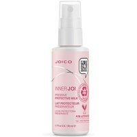 Joico InnerJoi Preserve Protective Milk 50ml, pink spray bottle with white cap and logo.