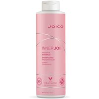 Pink Joico InnerJoi Preserve Shampoo bottle, 1000ml, with white cap and subtle silver design accents.