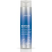 Blue Joico Moisture Recovery Shampoo bottle, 300ml, with silver cap and white text detailing.
