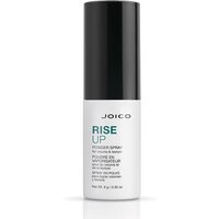 White Joico Rise Up Powder Spray bottle with black cap and teal text, 9g.