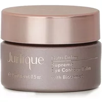 Jurlique Nutri-Define Supreme Eye Contour Balm, 15ml, in a metallic beige jar with a matching lid.