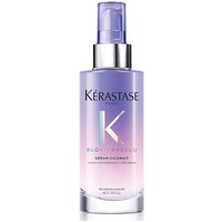Purple and pink gradient bottle of Kérastase Blond Absolu Cicanuit Overnight Serum with pump dispenser, 90ml.