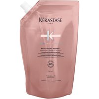 Pink Kérastase Chroma Absolu Shampoo refill pouch, 500ml, with black text and white spout on top left.