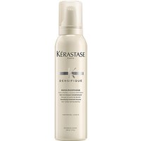 White Kérastase Densifique Densimorphose 150ml mousse bottle with silver logo and text, beige cap.