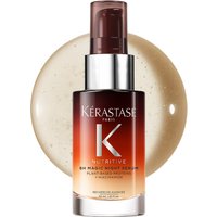 Kérastase Nutritive 8H Magic Night Serum 30ml, amber bottle with pump, silver cap, and gradient design.