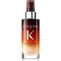Kérastase Nutritive serum in a gradient amber bottle with a pump dispenser and white text.