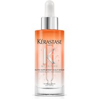 Kérastase Nutritive scalp serum with niacinamide in a clear bottle, orange gradient, and silver dropper cap.