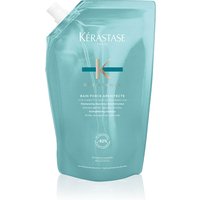 Teal Kérastase Resistance Bain Force Architecte Shampoo Refill Pouch, 500ml, with white cap and brand logo.