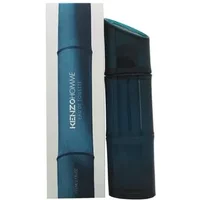 Dark blue Kenzo Homme Eau De Toilette 110ml bottle with sleek, curved design and matching box.