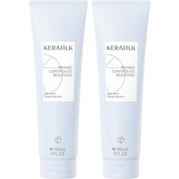 Kerasilk DOUBLE Curl Balm 150ml, white tube with black text and minimalist design.