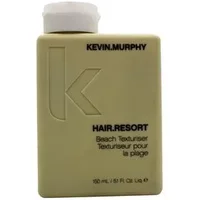 Beige rectangular bottle of Kevin.Murphy Hair Resort Beach Texturiser, 150ml, with white cap and bold black text.