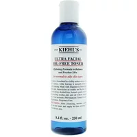 Kiehl's Ultra Facial Oil Free Toner, 250ml blue bottle with white label and black text.