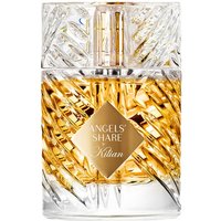 Kilian Angel's Share Eau de Parfum 100 ml in a faceted glass bottle with gold label and amber liquid.