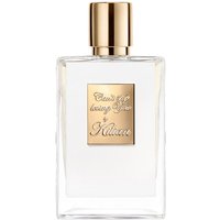 Clear glass bottle with gold cap and label, Kilian Can't Stop Loving You Eau de Parfum, 50 ml, women's amber oriental scent.