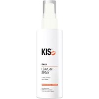 White KIS Hair Care Keracontrol Daily Leave-In Spray bottle with black and orange text, clear cap.