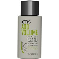 KMS Add Volume Styling Powder 10g, gray bottle with green text and black cap.
