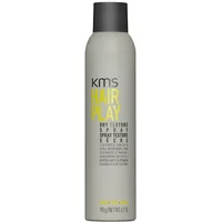 KMS HairPlay Dry Texture Spray 250ml, gray bottle with black cap and yellow text.