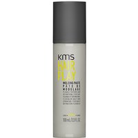 Gray KMS HairPlay Molding Paste 100ml bottle with black cap and yellow text.
