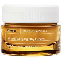 Korres Black Pine Primus Day Cream 40ml in amber jar with white lid and black text label.