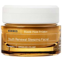 Korres Black Pine Primus Night Cream 40ml in amber jar with white lid and white label detailing.
