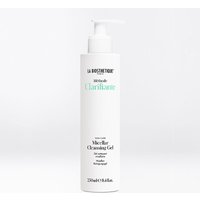 White La Biosthetique Micellar Cleansing Gel bottle with pump, 250ml, minimalist design, black and teal text.