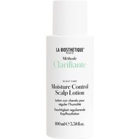 White La Biosthetique Moisture Control Scalp Lotion bottle, 100ml, with black text and green accents.