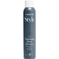 Dark grey La Biosthetique Volumising Root Booster spray can with white cap, 200ml size.