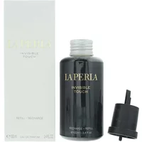 La Perla Invisible Touch Eau De Parfum 100ml refill, sleek black bottle with gold lettering, next to white box.