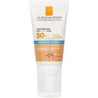 La Roche-Posay Anthelios UVMune 400 SPF 50 tinted cream, white tube with orange label, 50ml size.
