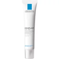 White tube of La Roche-Posay Cicaplast Gel B5 with blue logo and black text, 40ml size.