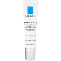 White tube of La Roche-Posay Effaclar A.I. Breakout Corrector with blue logo and clear cap.
