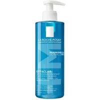 Blue La Roche-Posay Effaclar gel cleanser bottle with white pump, 400ml size.