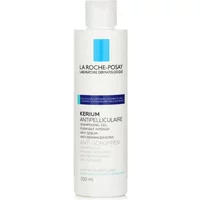 White La Roche-Posay Kerium DS shampoo bottle with blue label and 200ml size.
