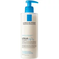 La Roche-Posay Lipikar Syndet AP+ Shower Gel 400ml, white bottle with blue pump and black text.