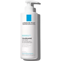 La Roche-Posay Toleriane Caring Face Wash 400ml, white pump bottle with blue logo and black text.