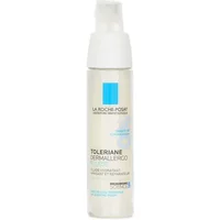 White La Roche-Posay Toleriane Dermallergo Light Fluid Moisturiser bottle with blue logo and pump dispenser, 40ml.