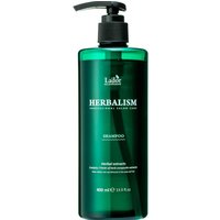 Green La'Dor Herbalism Shampoo bottle, 400 ml, with pump dispenser and white text on the front.